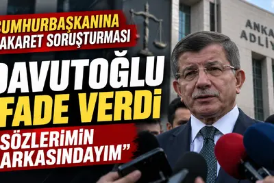 Ahmet Davutoğlu cumhurbaşkanına hakaret soruşturması kapsamında Ankara Adliyesi’nde ifade verdi
