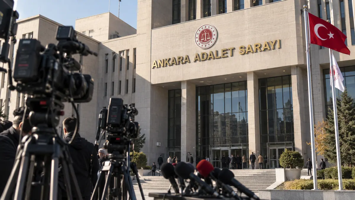 Ahmet Davutoğlu Ankara Adliyesi'nde cumhurbaşkanına hakaret soruşturması kapsamında ifade verdi