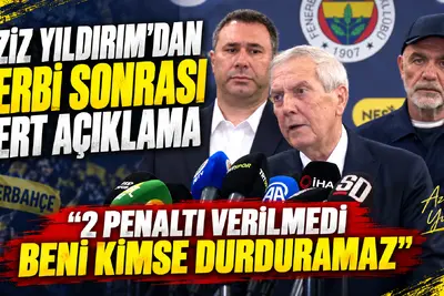 Aziz Yıldırım derbi sonrası açıklama yaparken