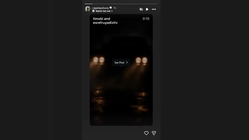 Çağatay Ulusoy Eşref Tek dizisi haberini hesabından duyurdu