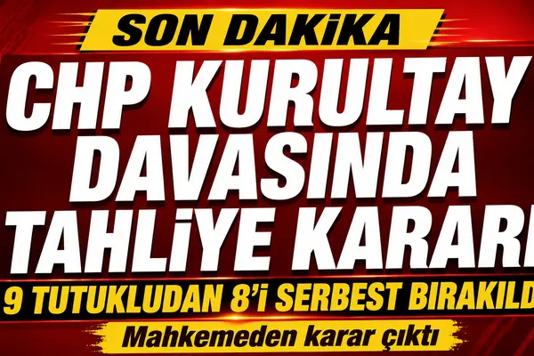 CHP Kurultay kararında tahliye kararı