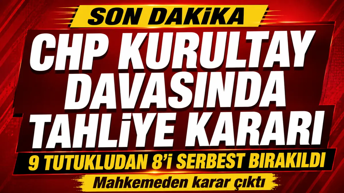 CHP Kurultay kararında tahliye kararı