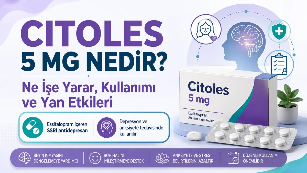 Citoles 5 mg, essitalopram, antidepresan