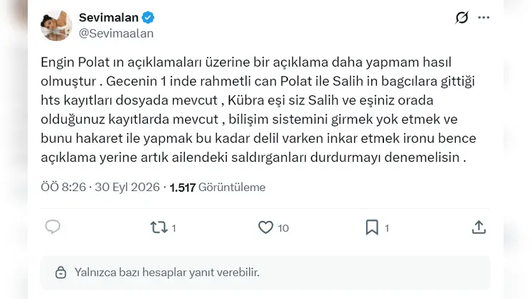 sevim alan dilan polat ve engin polat yeni açıklama