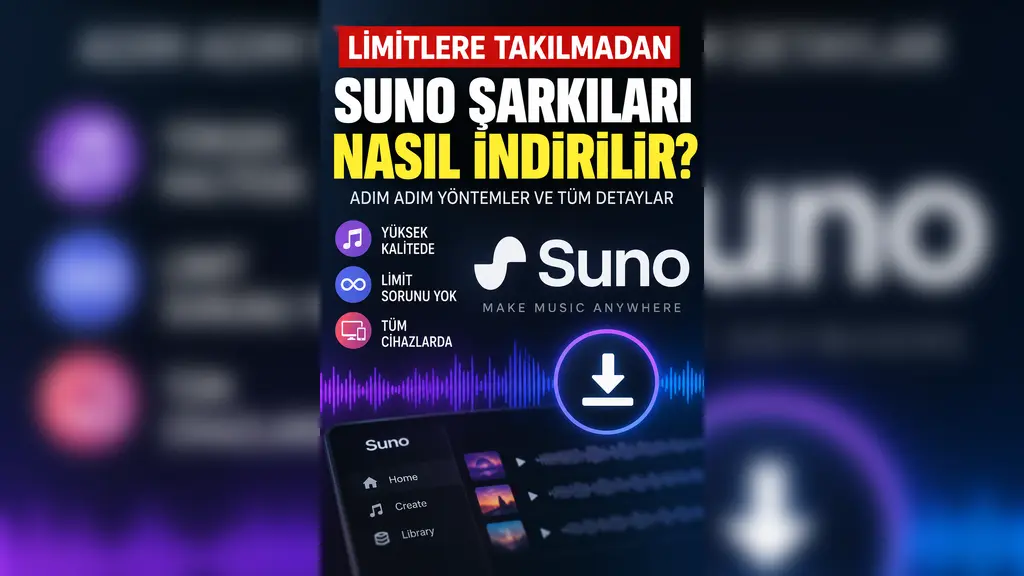 Suno'da programsız şarkı indirme nasıl yapılır