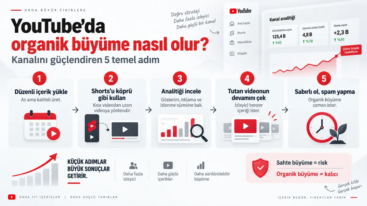 Youtube'da organik büyüme nasıl olur?