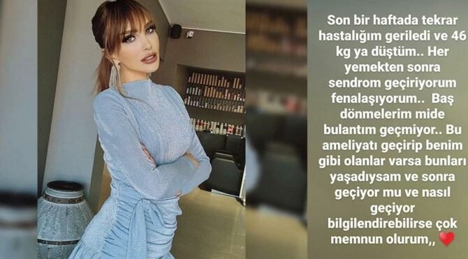 Seren Serengil hastalığı için takipçilerinden yardım istedi 1 seren serengil dumping sendromu oldu