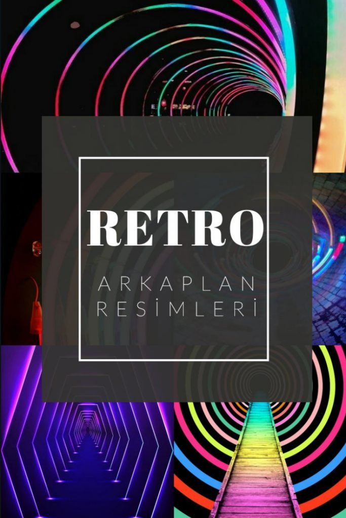 Neon ışıklı RETRO iphone / samsung arkaplan resimleri